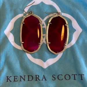 Kendra Scott Elle pink semi-precious earrings